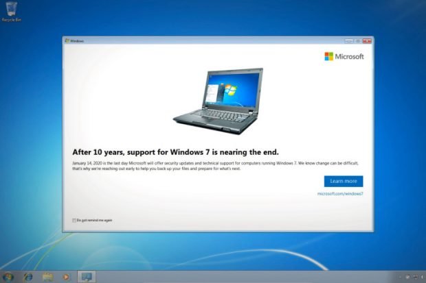 Microsoft Windows 7 son güncelleme tarihi