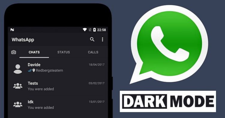 WhatsApp için Karanlık Mod / WhatsApp Android