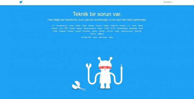 Twitter çöktü mü?