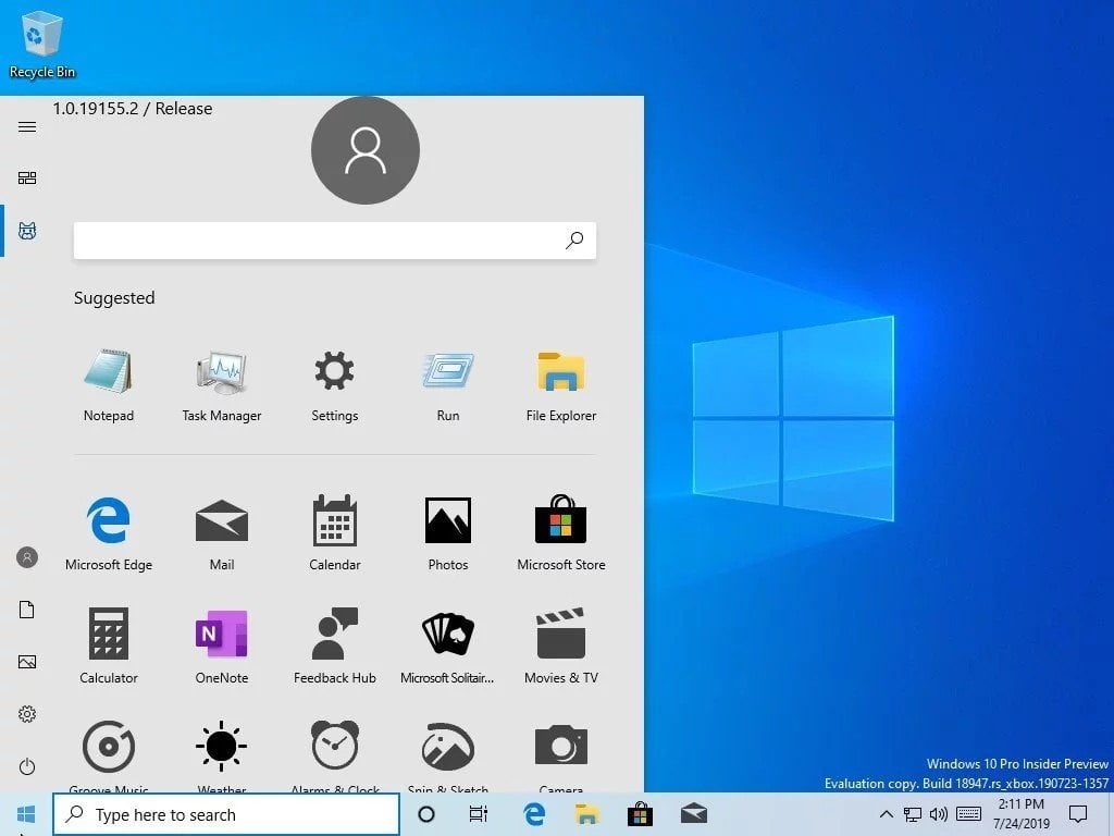 Windows 10 Başlangıç Menüsü Windows 10 Başlangıç Menüsü
