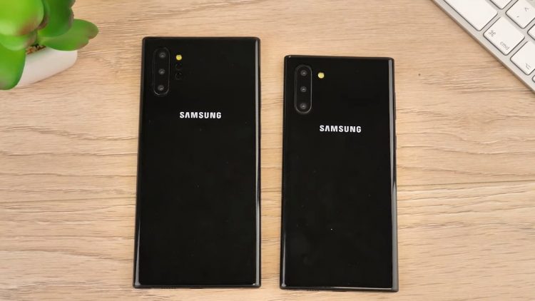 Samsung Galaxy Note 10 Plus tasarımı