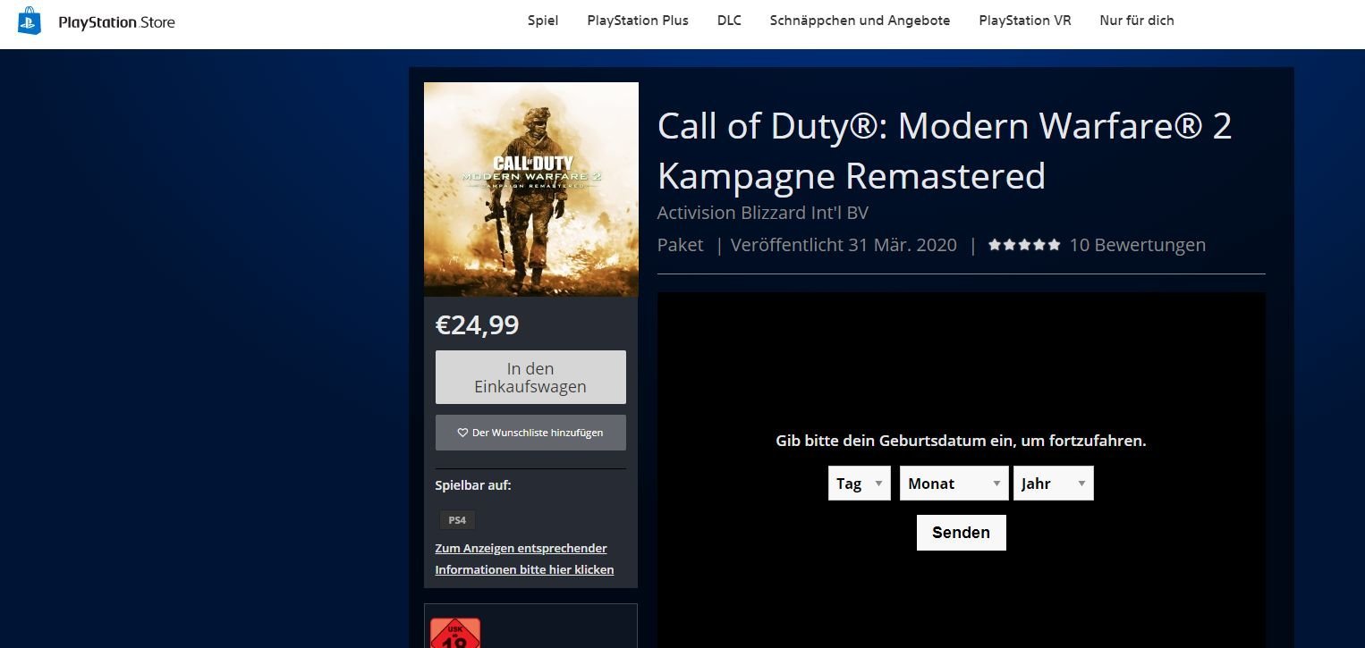 Modern Warfare 2 Remastered fiyatı 