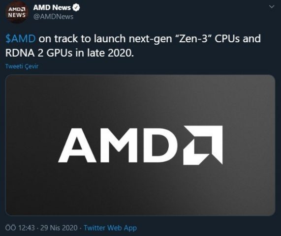 Zen 3 CPU ve RDNA 2