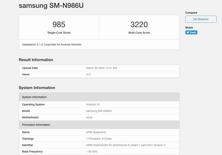Samsung Galaxy Note 20 Plus performans testi 