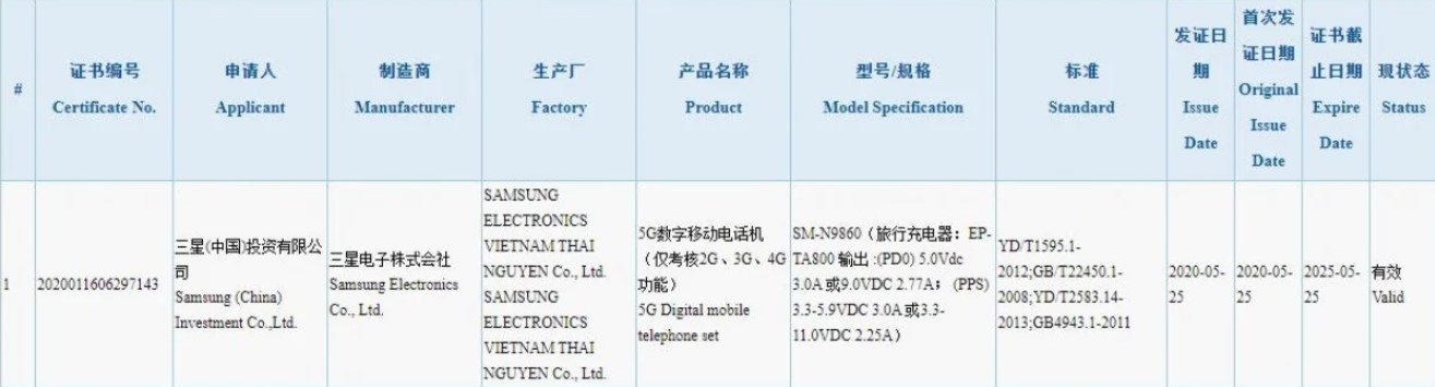Galaxy Note 20 Plus 25W hızlı şarj desteği 