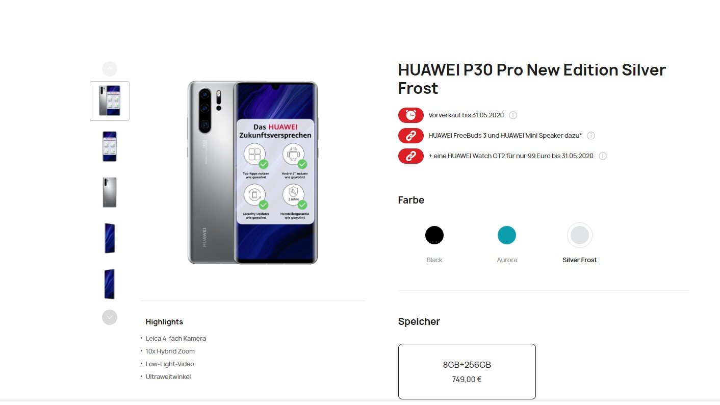 Huawei P30 Pro New Edition fiyatı 