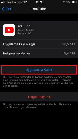 iOS 13.5 uygulama hatası çözümü