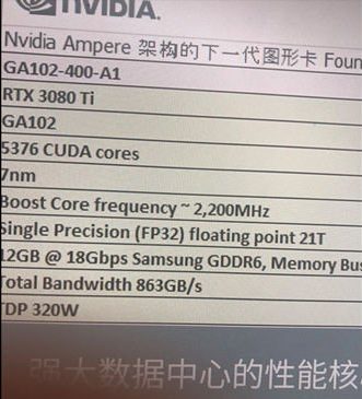 NVIDIA RTX 3080 Ti Özellikleri