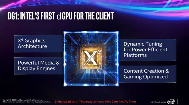 Intel DG1 Harici GPU