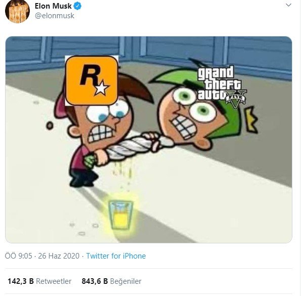 Elon Musk GTA 5 paylaşımı 