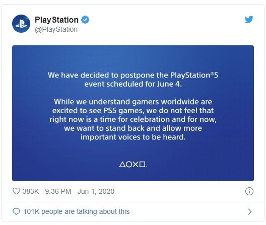 PlayStation 5 Tanıtım Tarihi Ertelendi