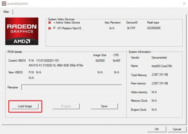 RX 5700'de 5700 XT BIOS'u Kullanmak