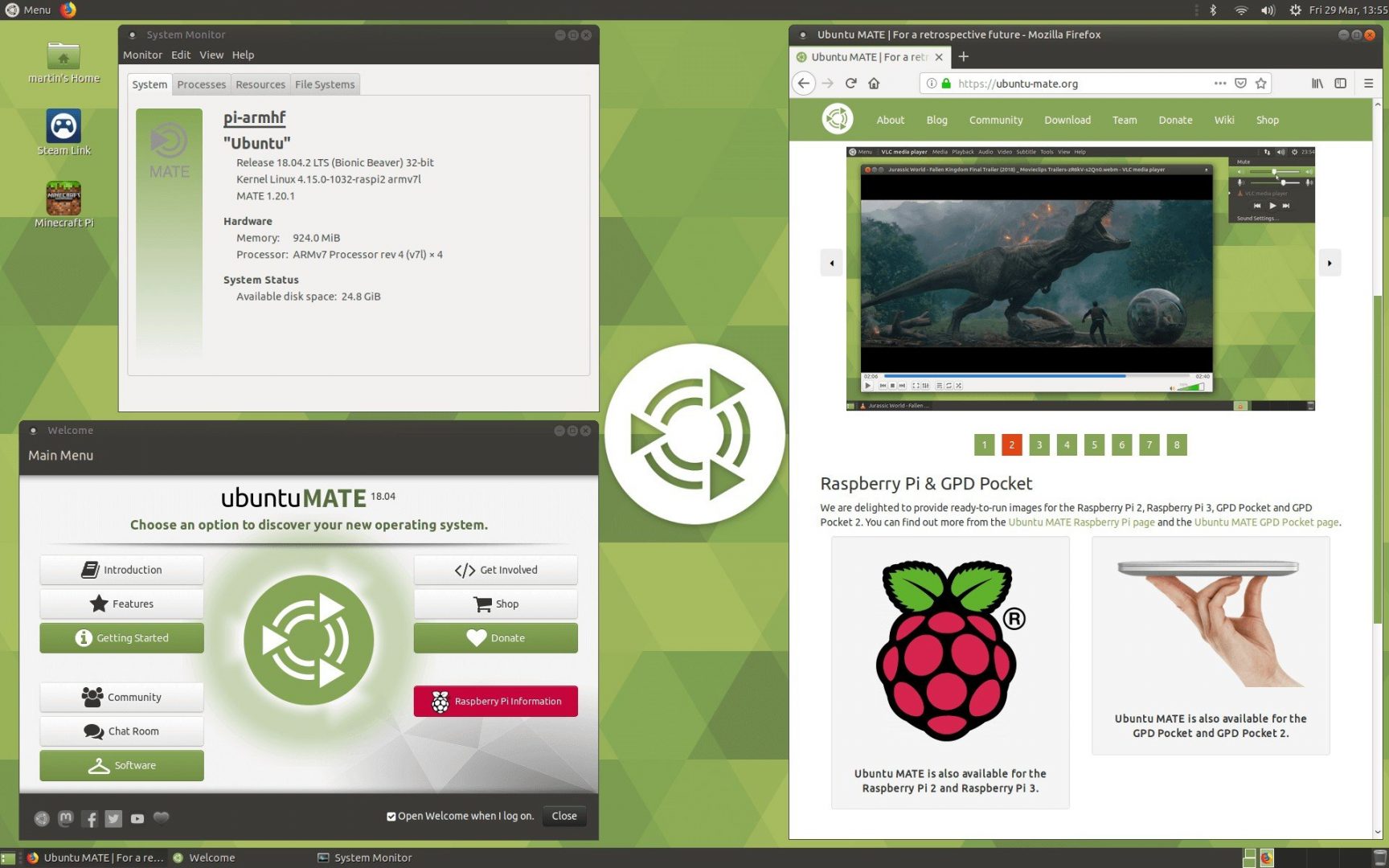 Raspberry Pi İçin Optimize Edilen Ubuntu MATE 20.04 Beta Yayınlandı Raspberry Pi İçin Optimize Edilen Ubuntu MATE 20.04 Beta Yayınlandı