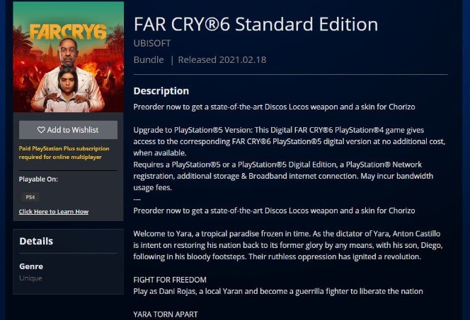 Far Cry 6 çıkış tarihi 