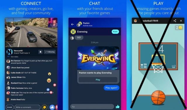 facebook gaming app store