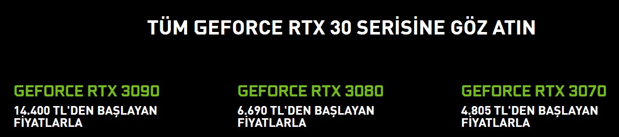 RTX 3090 fiyatı