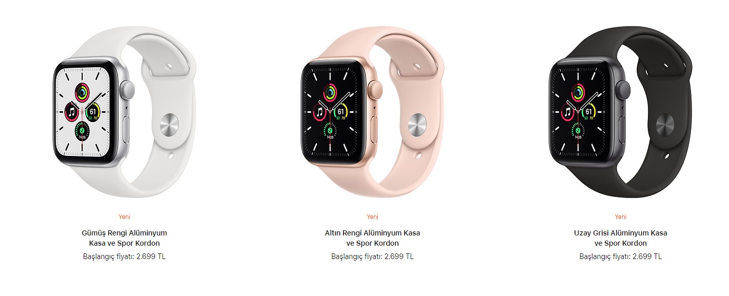 Apple Watch SE Türkiye fiyatı 