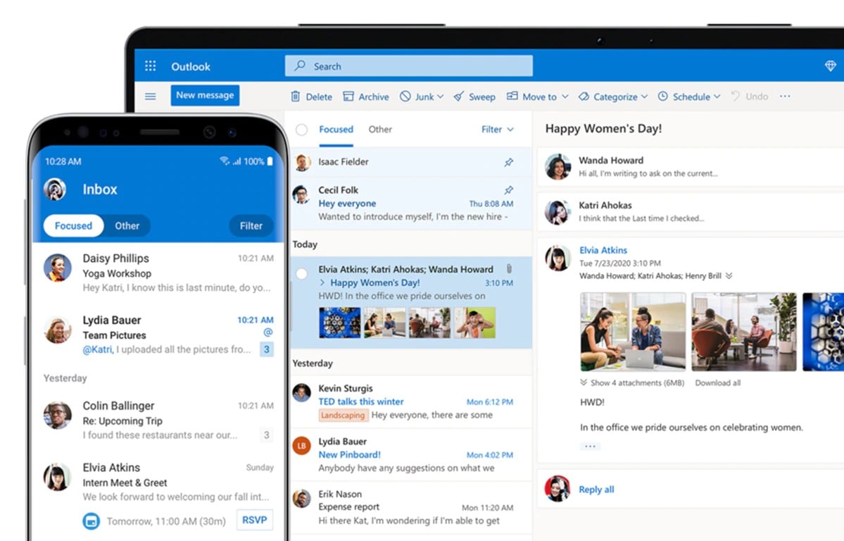 microsoft outlook güncelleme