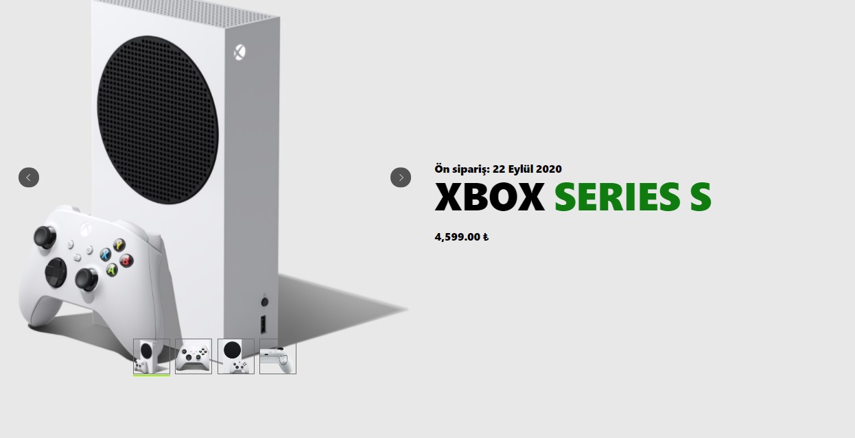 Xbox Series S Türkiye fiyatı 