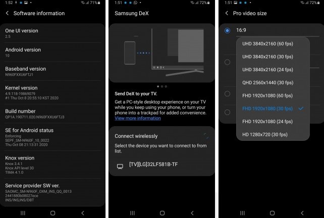 Samsung Galaxy Note 9 One UI 2.5 yenilikleri 