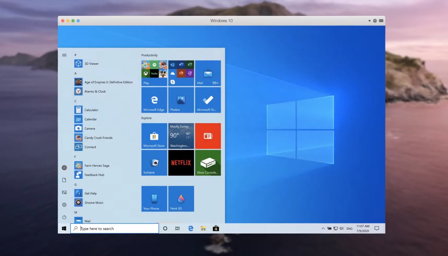 Parallels Desktop Big Sur