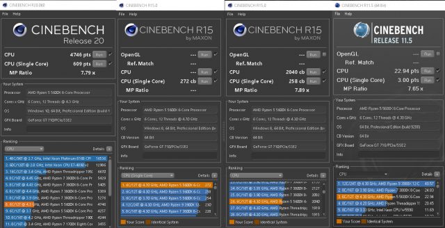 Ryzen 5 5600X Cinebench Test