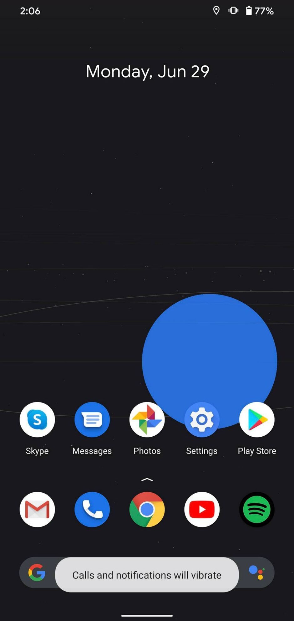 Android 11 ana ekran