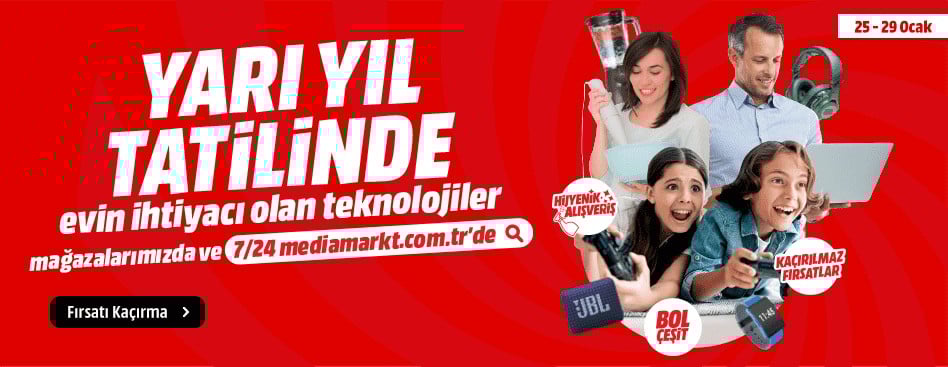 Evinizin Tüm Teknolojik İhtiyaçları MediaMarkt’ta
