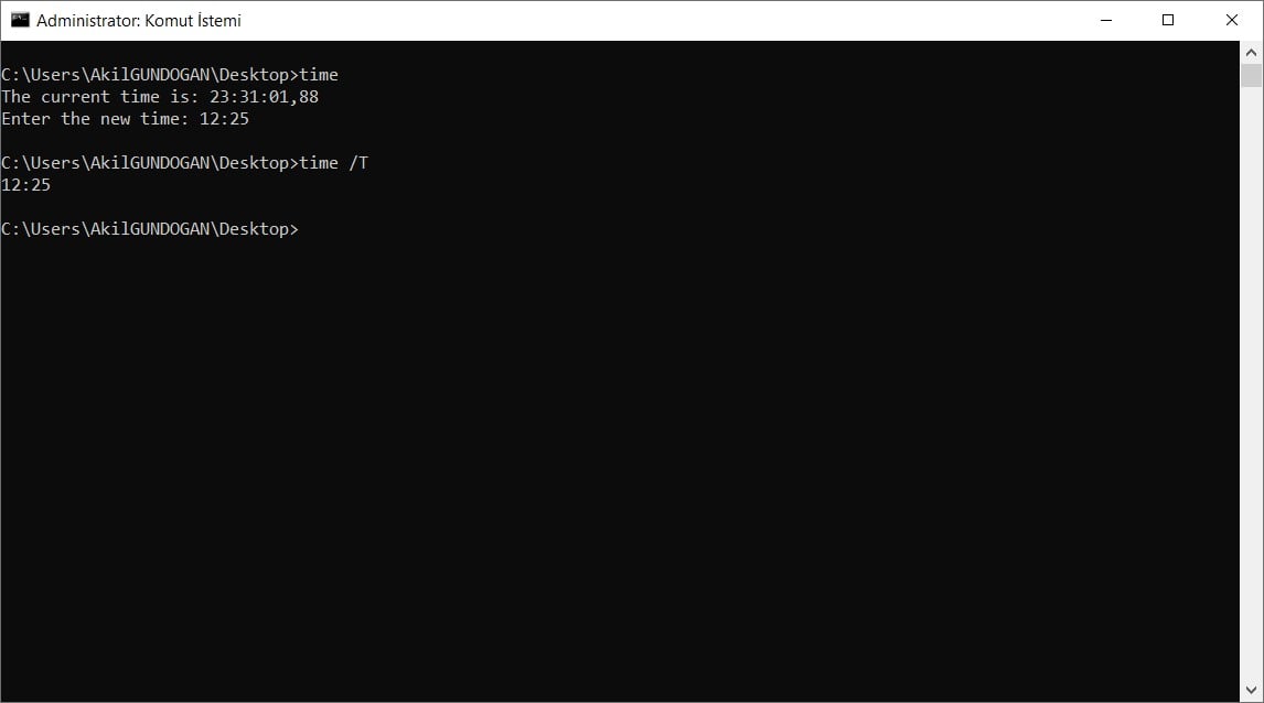 time komutu