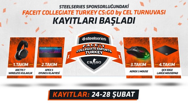 Faceit Collegiate Turkey CS:GO by CEL Turnuvası Kayıtları Başladı
