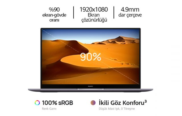 Huawei MateBook D16 ekran özellikleri