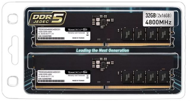 TeamGroup, DDR5 Bellek Kitlerini Piyasaya Sürdü