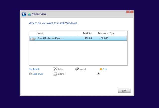Windows 11 disk yapılandırması