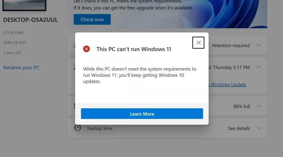 Windows 11 Uyumsuzluk Hatası Nasıl Giderilir?