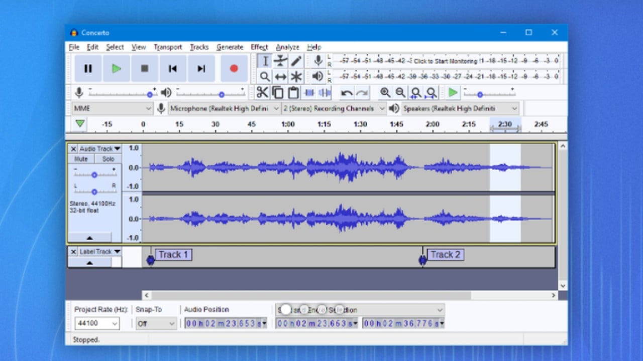 Audacity casus Audacity casus