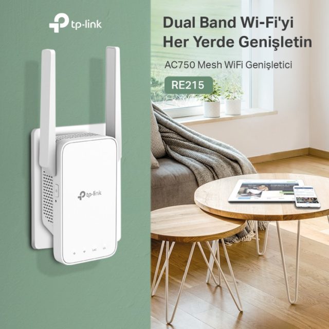 TP-Link RE215 ve RE315 Wi-Fi Menzil Genişletici