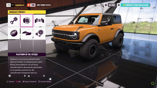 Forza Horizon 5 araba geliştirme
