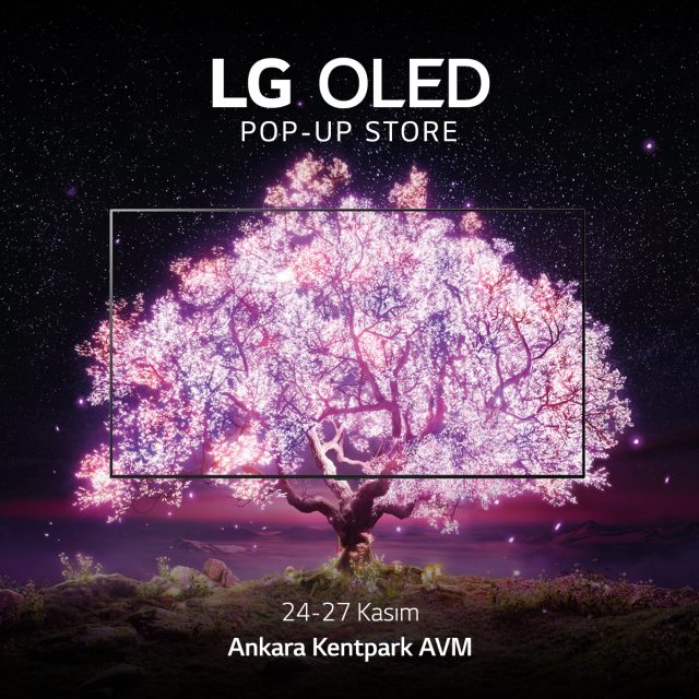 LG OLED Pop-Up Store 24-27 Kasım’da Ankara Kentpark AVM’de