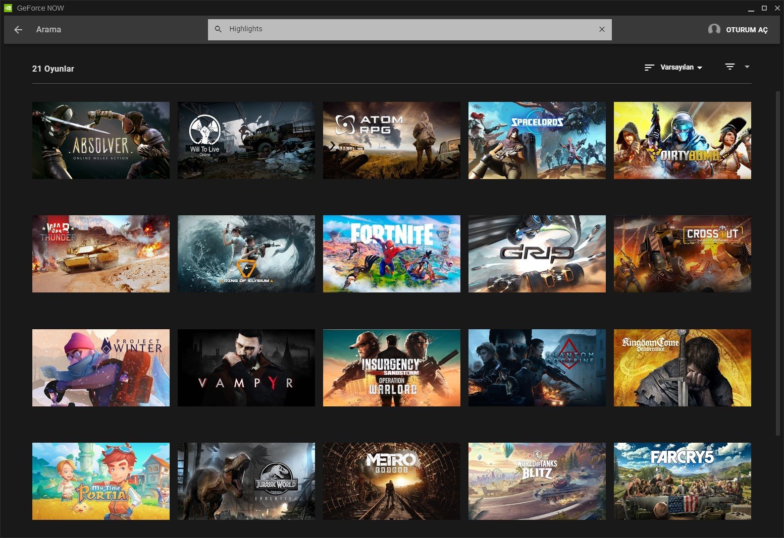 GeForce NOW Highlights Destekli Oyunlar