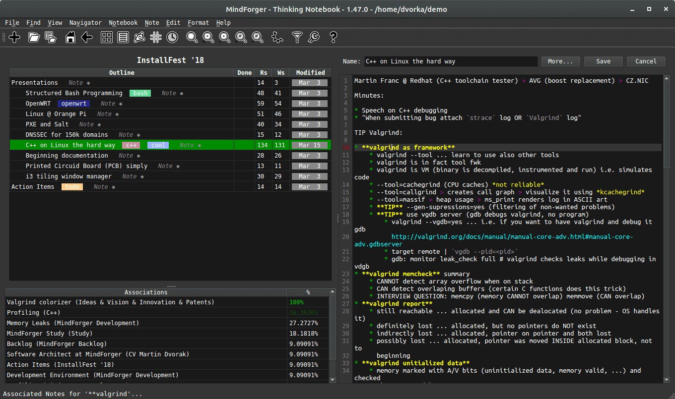 mindforger markdown ide