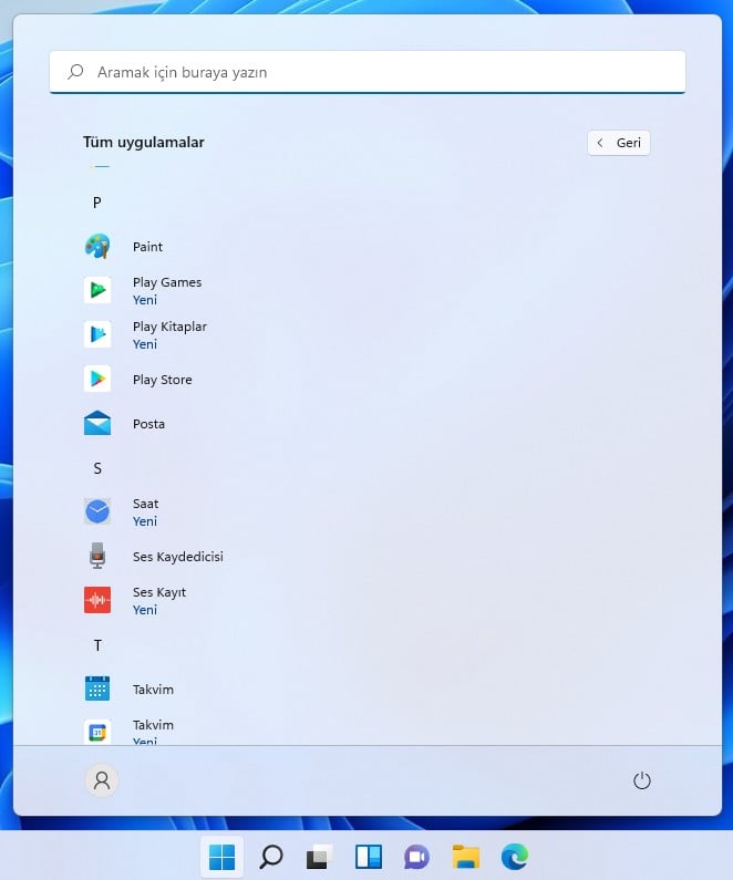 Windows 11 Android Uygulamaları