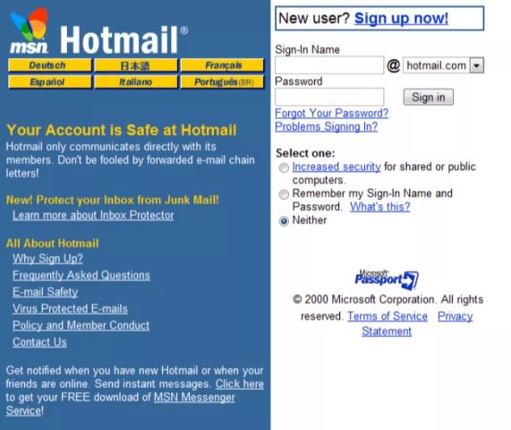 Hotmail MSN