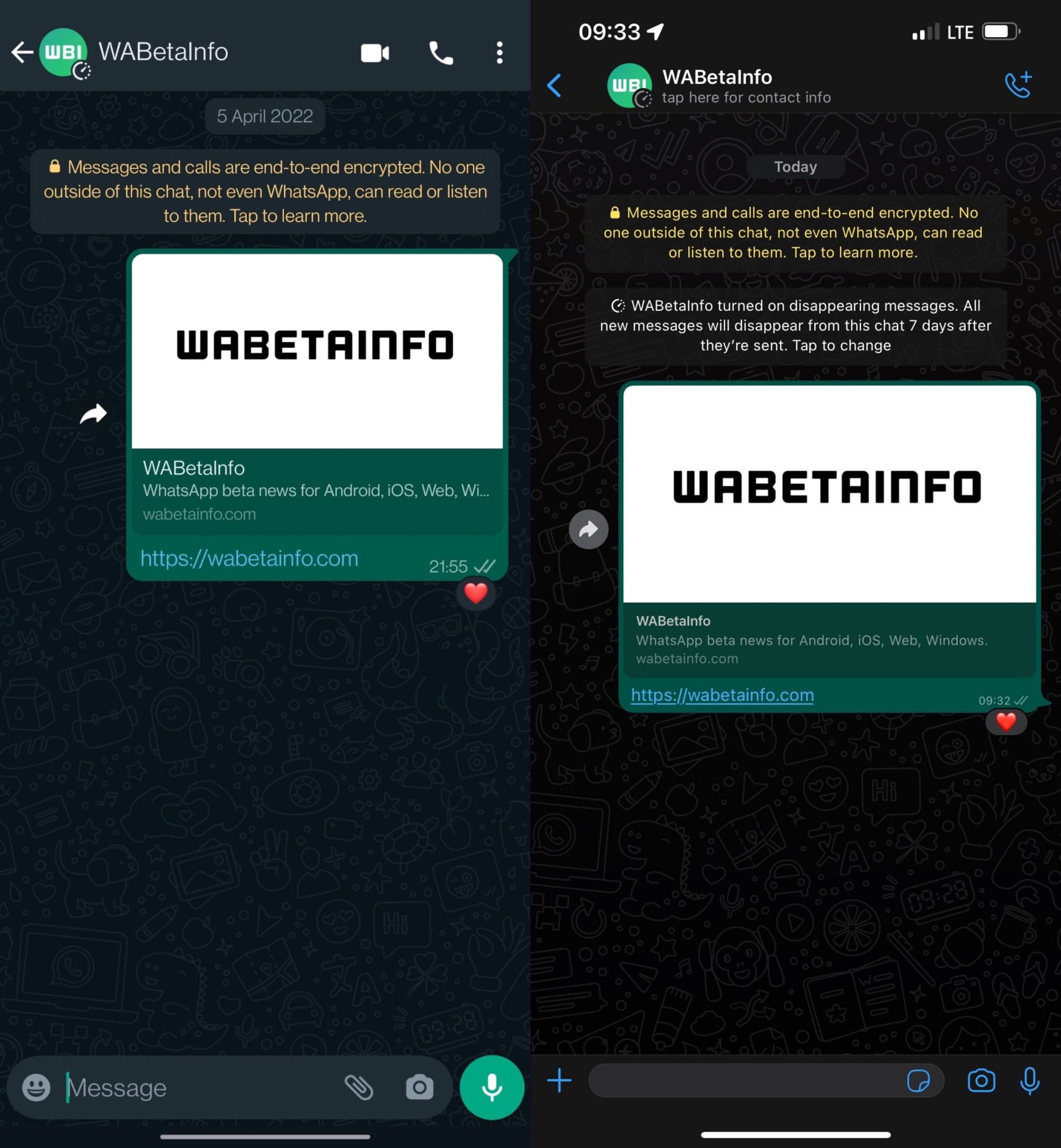 whatsapp message response feature