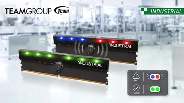 Team Group Endustriyel RGB ve Hoparlor Uyari DDR5 RAM Bellek