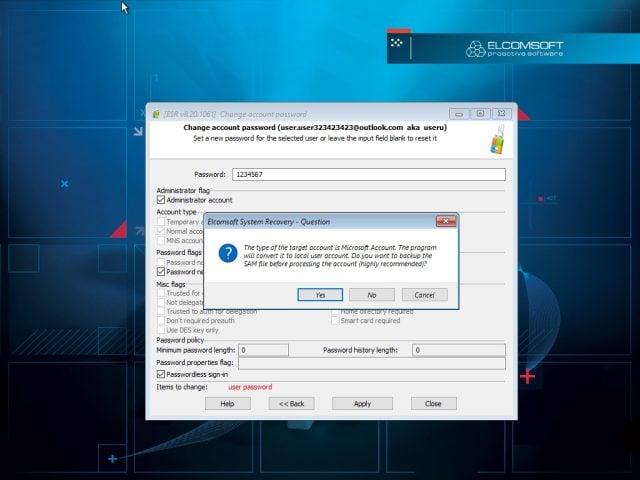 Elcomsoft System Recovery