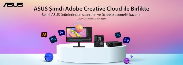 ASUS Ücretsiz Adobe Creative Cloud Aboneliği