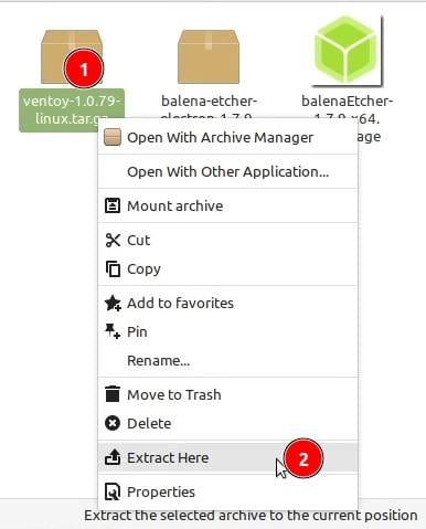 Ventoy'u Arşivden Çıkartma