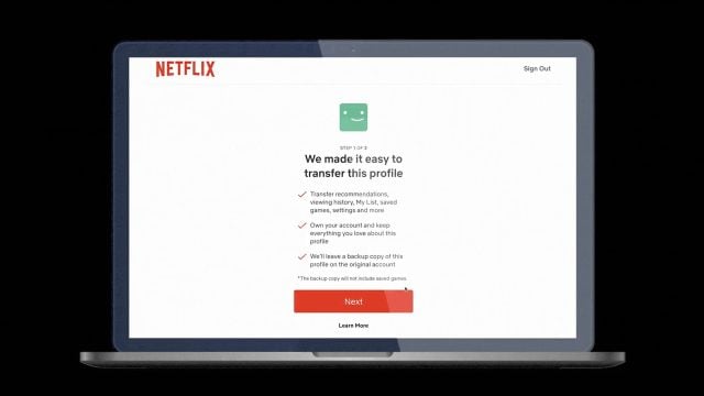 Netflix Profil Transferi