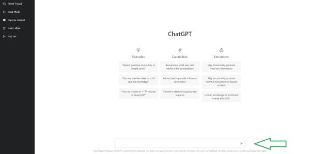 chatgpt nasıl kullanılır