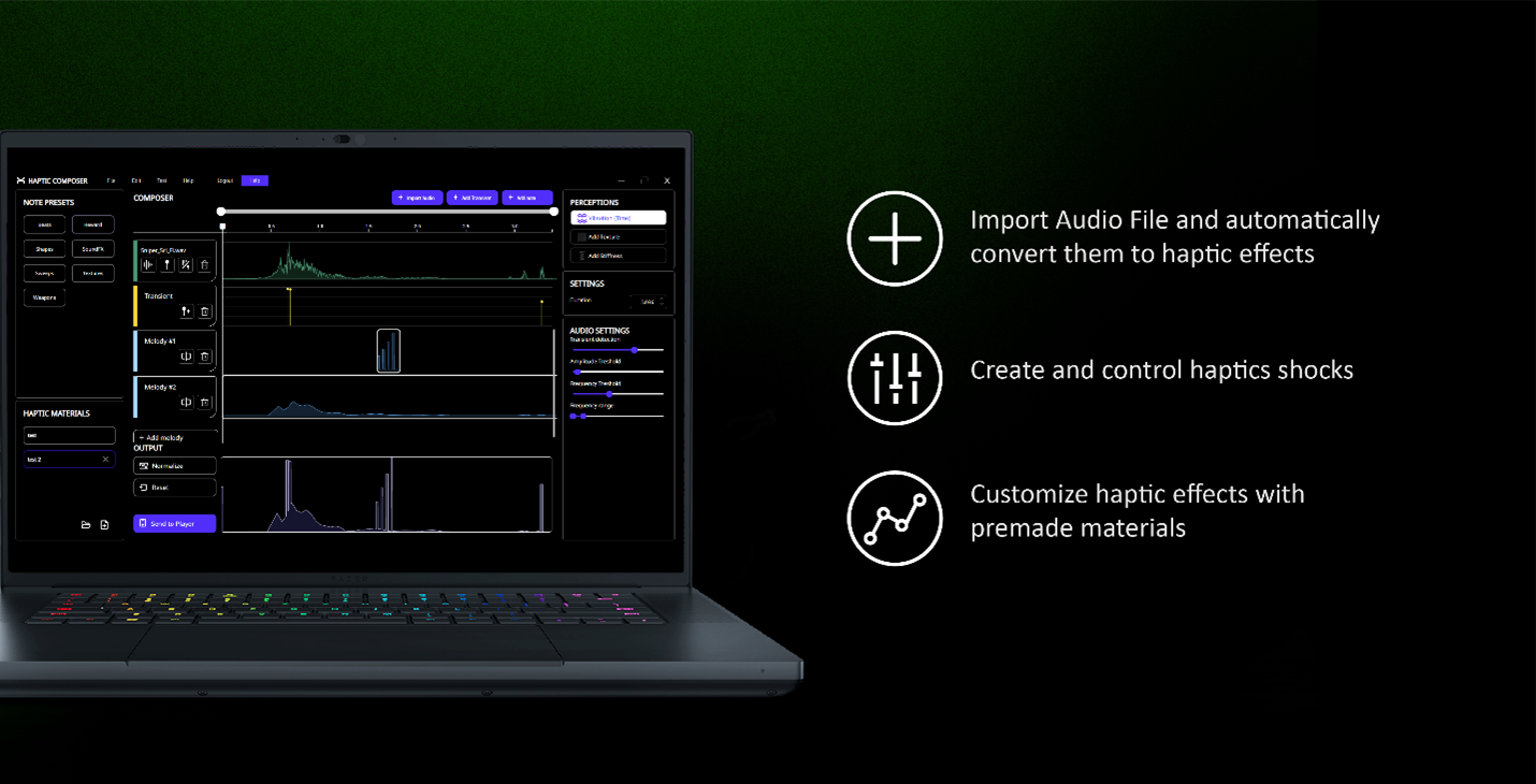 Razer, Universal Haptics SDK ve Directional Haptics'i Tanıttı Razer, Universal Haptics SDK ve Directional Haptics'i Tanıttı